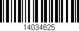 Código de barras (EAN, GTIN, SKU, ISBN): '14034625'