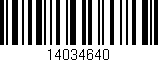 Código de barras (EAN, GTIN, SKU, ISBN): '14034640'