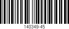 Código de barras (EAN, GTIN, SKU, ISBN): '140349-45'