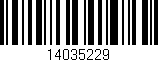 Código de barras (EAN, GTIN, SKU, ISBN): '14035229'