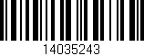 Código de barras (EAN, GTIN, SKU, ISBN): '14035243'
