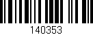 Código de barras (EAN, GTIN, SKU, ISBN): '140353'