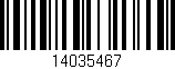 Código de barras (EAN, GTIN, SKU, ISBN): '14035467'