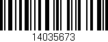 Código de barras (EAN, GTIN, SKU, ISBN): '14035673'