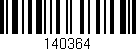 Código de barras (EAN, GTIN, SKU, ISBN): '140364'