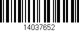 Código de barras (EAN, GTIN, SKU, ISBN): '14037652'