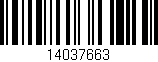 Código de barras (EAN, GTIN, SKU, ISBN): '14037663'