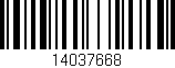 Código de barras (EAN, GTIN, SKU, ISBN): '14037668'