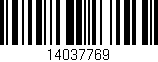 Código de barras (EAN, GTIN, SKU, ISBN): '14037769'