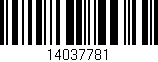 Código de barras (EAN, GTIN, SKU, ISBN): '14037781'