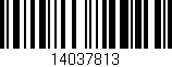 Código de barras (EAN, GTIN, SKU, ISBN): '14037813'