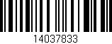 Código de barras (EAN, GTIN, SKU, ISBN): '14037833'