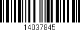 Código de barras (EAN, GTIN, SKU, ISBN): '14037845'