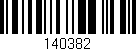 Código de barras (EAN, GTIN, SKU, ISBN): '140382'