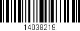 Código de barras (EAN, GTIN, SKU, ISBN): '14038219'