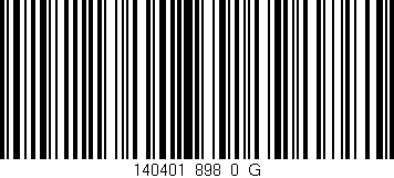 Código de barras (EAN, GTIN, SKU, ISBN): '140401_898_0_G'