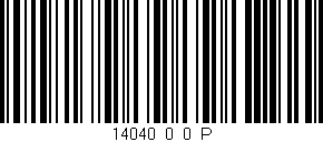 Código de barras (EAN, GTIN, SKU, ISBN): '14040_0_0_P'
