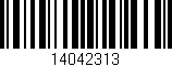 Código de barras (EAN, GTIN, SKU, ISBN): '14042313'