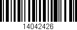 Código de barras (EAN, GTIN, SKU, ISBN): '14042426'