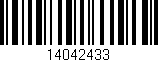 Código de barras (EAN, GTIN, SKU, ISBN): '14042433'