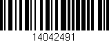 Código de barras (EAN, GTIN, SKU, ISBN): '14042491'