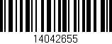 Código de barras (EAN, GTIN, SKU, ISBN): '14042655'