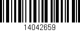Código de barras (EAN, GTIN, SKU, ISBN): '14042659'