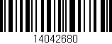 Código de barras (EAN, GTIN, SKU, ISBN): '14042680'