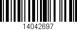 Código de barras (EAN, GTIN, SKU, ISBN): '14042697'