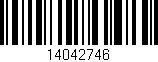 Código de barras (EAN, GTIN, SKU, ISBN): '14042746'