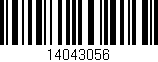 Código de barras (EAN, GTIN, SKU, ISBN): '14043056'