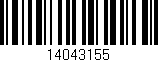 Código de barras (EAN, GTIN, SKU, ISBN): '14043155'