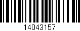 Código de barras (EAN, GTIN, SKU, ISBN): '14043157'
