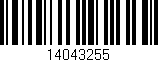 Código de barras (EAN, GTIN, SKU, ISBN): '14043255'