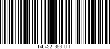 Código de barras (EAN, GTIN, SKU, ISBN): '140432_898_0_P'