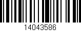 Código de barras (EAN, GTIN, SKU, ISBN): '14043586'