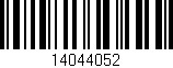 Código de barras (EAN, GTIN, SKU, ISBN): '14044052'