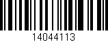 Código de barras (EAN, GTIN, SKU, ISBN): '14044113'