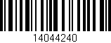 Código de barras (EAN, GTIN, SKU, ISBN): '14044240'