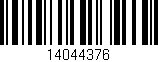 Código de barras (EAN, GTIN, SKU, ISBN): '14044376'