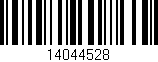 Código de barras (EAN, GTIN, SKU, ISBN): '14044528'