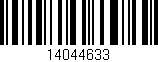 Código de barras (EAN, GTIN, SKU, ISBN): '14044633'