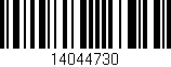 Código de barras (EAN, GTIN, SKU, ISBN): '14044730'