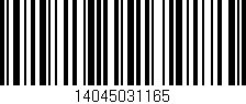 Código de barras (EAN, GTIN, SKU, ISBN): '14045031165'