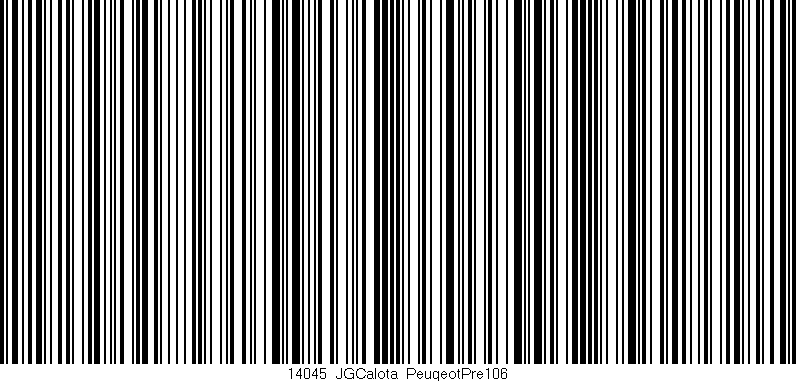 Código de barras (EAN, GTIN, SKU, ISBN): '14045_JGCalota_PeugeotPre106'