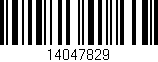 Código de barras (EAN, GTIN, SKU, ISBN): '14047829'