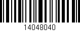 Código de barras (EAN, GTIN, SKU, ISBN): '14048040'
