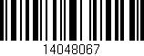Código de barras (EAN, GTIN, SKU, ISBN): '14048067'