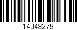 Código de barras (EAN, GTIN, SKU, ISBN): '14048279'