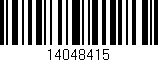 Código de barras (EAN, GTIN, SKU, ISBN): '14048415'